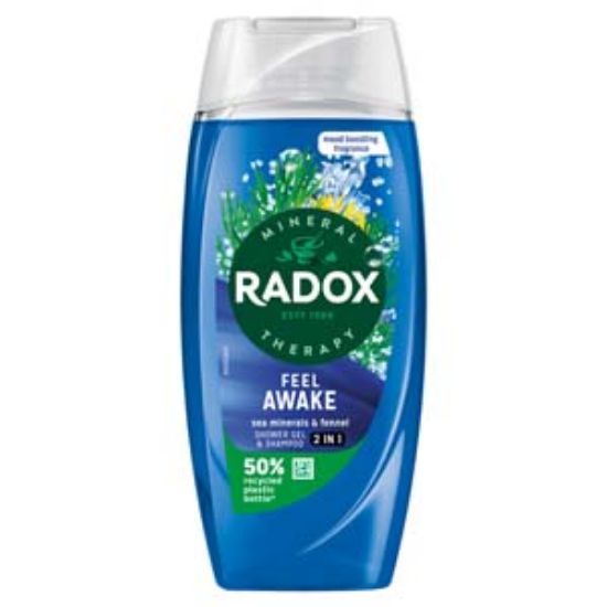 Picture of Radox Shower& Shampoo Gel Feel AWAKE 225ml x6